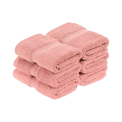 Imagen de Superior Juego de Toallas tocador algodón 900 g/m2, Color Rosa té, 6 Piezas