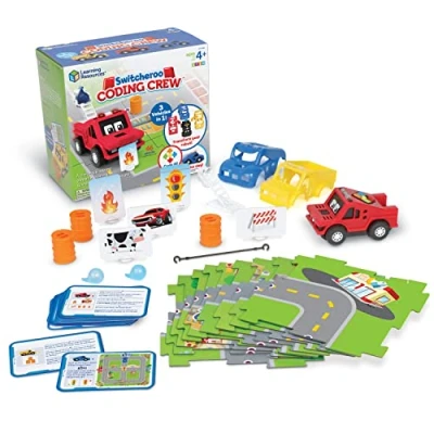 Imagen de Learning Resources El Equipo de codificación Switcheroo Coding Crew Stem para niños, Juguete codificar, Robot Interactivo, 46 Piezas, 4+ años, M (LER3108)