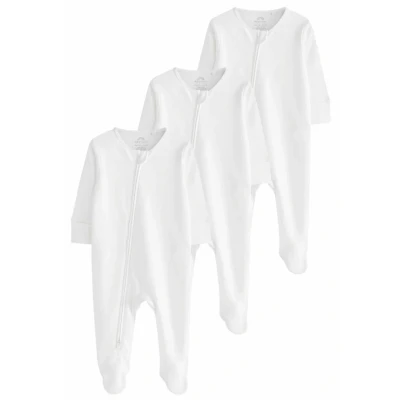 Imagen de Next Essential Zipped 3 PACK Regular FIT Pijama para niños, Talla: PRE 5lb, White