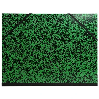 Imagen de Exacompta ‎541100E Carpeta de Dibujo Annonay, Cierre con Gomas 26x33cm A4 MAXI Color Verde