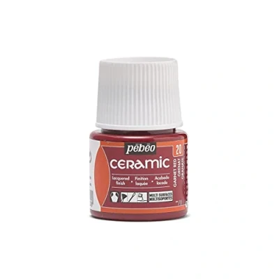 Imagen de Pebeo cerámica Color opaco para terracota, y loza Botella 45 ml, Garnet
