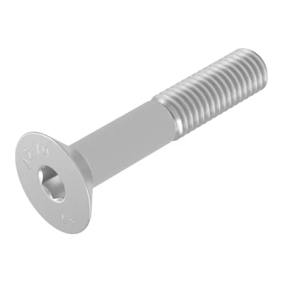 Imagen de Tornillo avellanado SECCARO M10 x 55 mm, acero inoxidable V2A VA A2, DIN 7991 / ISO 10642, zócalo hexagonal, 20 piezas