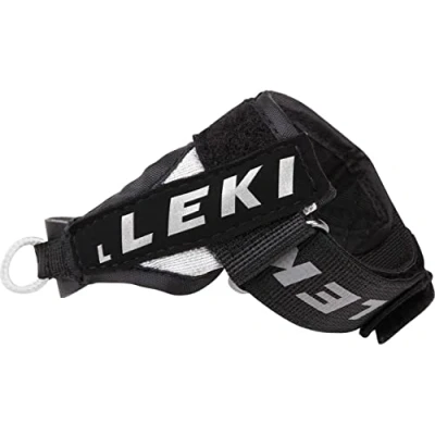 Imagen de LEKI Shark Nordic Dragoneras para la empuñadura del bastón de Marcha nórdica, Unisex, 886331125, Schwar/Silber, M/L/XL