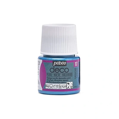 Imagen de PEBEO Pintura acrílica multisoporte Color opaco Acabado perlado turquesa 45ml