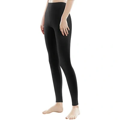 Imagen de Libella Mujer Leggins Largos Deportivas Multicolor con Cintura de Altura Ajustado Hecho algodón 4108 Negro 3XL