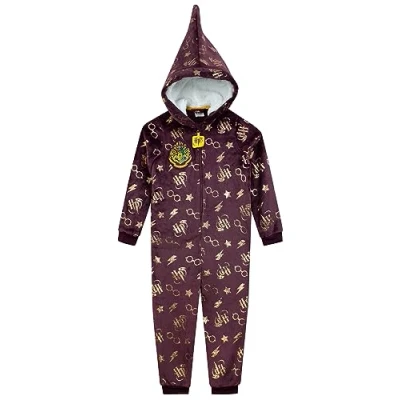 Imagen de Harry Potter Mono niñas Monos de Hogwarts para Pijamas Gryffindor 10 11 años Mercancía Oficial