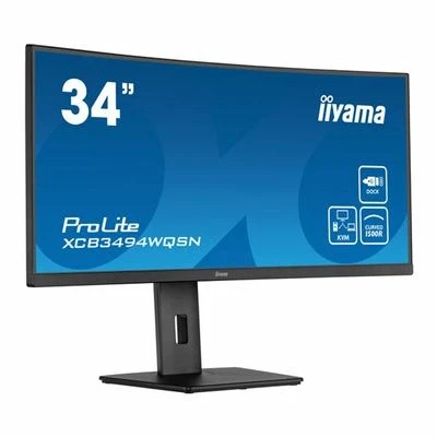 Imagen de iiyama XCB3494WQSN B5, 34 Pulgadas, VA, Curva, 3440x1440/120Hz, 1H1DP1Type C, RJ45
