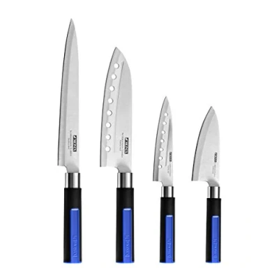 Imagen de MONIX Solid+ Set de 4 cuchillos japoneses, acero inoxidable