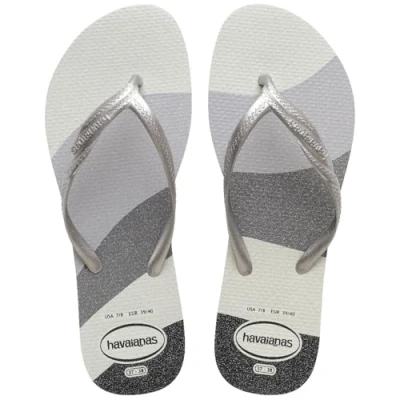 Imagen de Havaianas Fantasia Gloss, Chanclas Mujer, White/Silver, 41/42