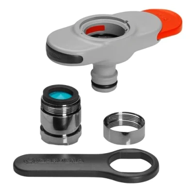 Imagen de GARDENA Adaptateur pour robinet dinterieur Raccordement adapte filetage male M22 ou femelle M24 Garantie 5 ans 18210 20