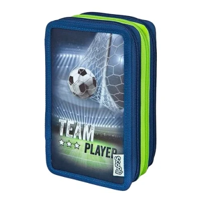 Imagen de Scooli Estuche Escolar Tripledecker Team Player Gran con lápices práctico y Funcional a Partir de 6 años
