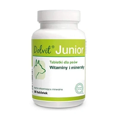 Imagen de DOLFOS Dolvit Junior 90 tabletas Una preparación vitamínica y mineral para cachorros perros jóvenes