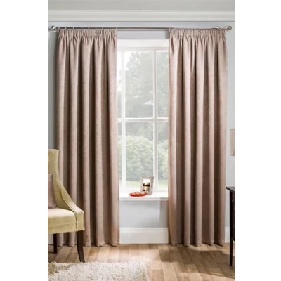 Imagen de Cortinas plisadas de Mattrixx, con funda cojín a juego, 5 colores: azul, gris, café leche, uva, naranja, 10 tamaños, Matrix Latte, 46&quot;Wide x 90&quot;Drop 117cm 229cm