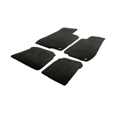 Imagen de AutoStyle TM VW584 Juego de alfombrillas suelo textil delante y detrás negro