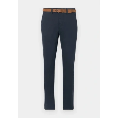 Imagen de TOM Tailor Denim SLIM FIT Chino WITH BELT Pantalones chinos, Hombre, Talla: 29x32, Sky captain blue
