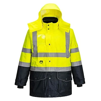 Imagen de Portwest Parka Bicolor 7 En 1 De Alta Visibilidad Traffic, Tamaño: 4XL, Color: Amarillo/Marino, S426YNR4XL
