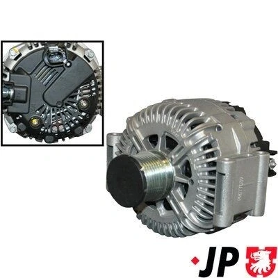 Imagen de JP GROUP 1390104600 Alternador 14V 180A MERCEDES BENZ: Clase C Berlina, ML, Sprinter 3.5 T Furgón, JEEP: GRAND CHEROKEE 3, Commander