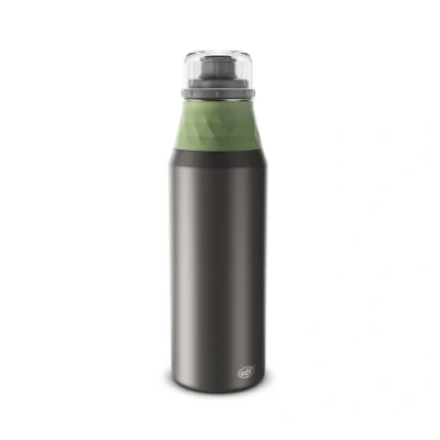 Imagen de alfi Endless Bottle 900 ml, Lavender Mat, Botella de acero Inoxidable Ligera, Absolutamente estanca con tapón Rosca, para Bebidas Gas, sin Marcas Huellas, Apta lavavajillas, BPA