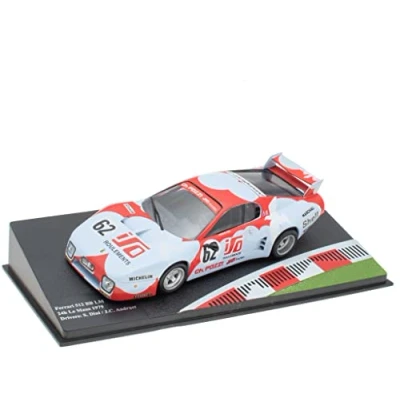 Imagen de OPO 10 Coche en Miniatura de colección 1/43 Compatible con Ferrari 512 BB Le Mans 24h 1979 FR008