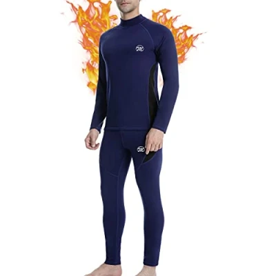 Imagen de MEETWEE Ropa Interior Térmica Hombre, Conjuntos térmicos, Camiseta Hombres Manga Larga Pantalones Largos para Esquí, Montaña, Ciclismo, Fitness