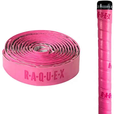 Imagen de Raquex Grip Acolchado Adhesivo de Poliuretano para Palo Hockey: superadherente, Suave y Absorbente. Revestimiento Autoadhesivo. Longitud extralarga (Rosa)