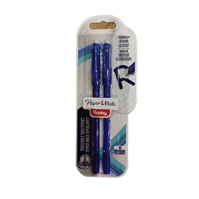 Imagen de PAPER MATE Bolígrafo Replay Stick M Azul. Pack de 2