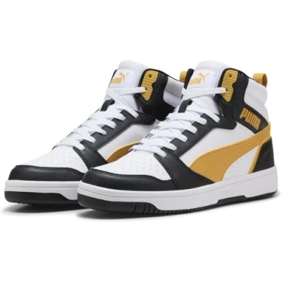 Imagen de Puma Rebound V6, Zapatillas Unisex Adulto, White Archive Gold Black, 42 EU
