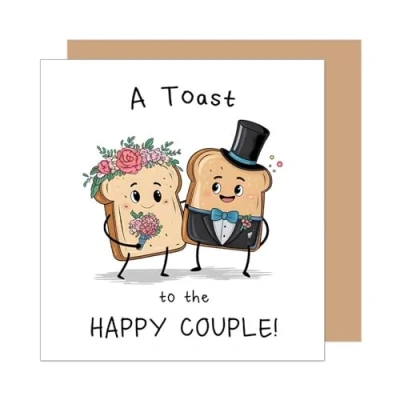 Imagen de Edition Seidel Tarjeta de felicitación cuadrada para boda con sobre (HQ139 SW025)