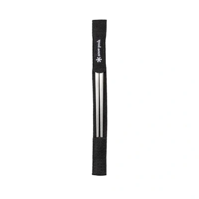 Imagen de Snow Peak palillos de titanio, cubiertos esenciales y duraderos para camping, titanio con funda transporte un almacenamiento embalaje convenientes, utensilios