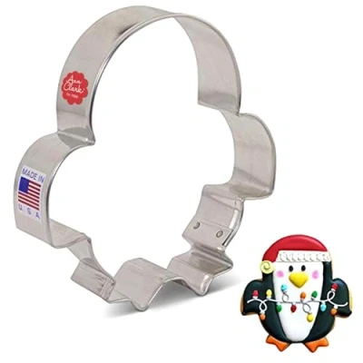 Imagen de Ann Clark Cortador de galletas pingüino, 4 pulgadas, fabricado en Estados Unidos