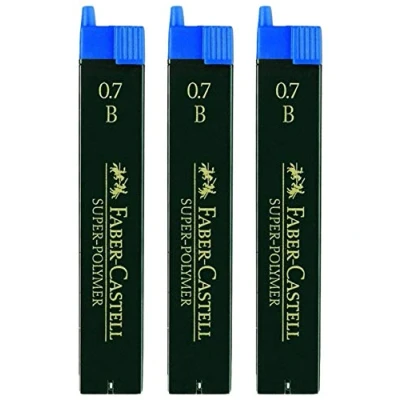 Imagen de Faber Castell Minas finas de polímero SUPER (0.7 B, cantidad 3)