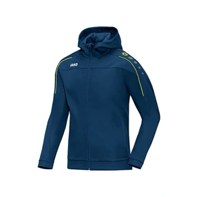 Imagen de Jako Classico Basic de Chaqueta con Capucha de, Todo el año, Hombre, Color Nightblue/Citro, tamaño 3XL