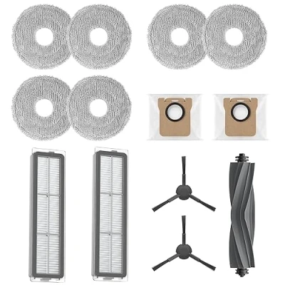 Imagen de Dreame Kit de Accesorios, 1x Cepillo Principal, 2X cepillos Laterales, Filtros Polvo, Bolsas Recogida 3X Pares compatibles con L20 Ultra