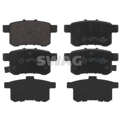 Imagen de SWAG 85 91 6766 Juego de pastillas freno Eje trasero con avisador acústico desgaste HONDA: ACCORD 8, 8 Kombi, 5