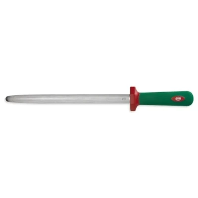 Imagen de Sanelli Premana Professional Chaira Ovalada, Acero Inoxidable, Verde Rojo, 42.5x3.0x5.5 cm
