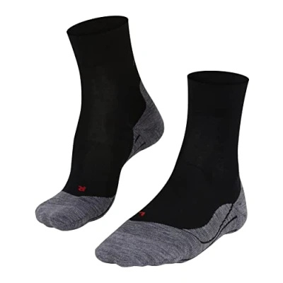 Imagen de FALKE RU4 Endurance Wool W SO lana anti ampollas 1 par, Calcetines para correr Mujer, Negro (Black Mix 3010), 35 36