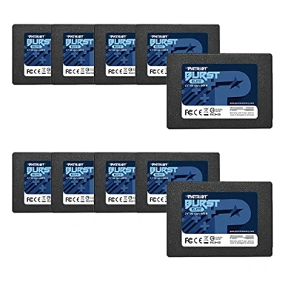 Imagen de Patriot Memory Paquete de 10 unidated SSD Disco Sólido Interno 2.5&quot; SATA III 480GB Burst Elite 6 Gbps