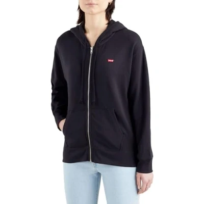 Imagen de Levi&#039;s Standard Zip Sweatshirt, Mujer, Caviar, XXS