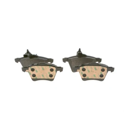 Imagen de BOSCH 0 986 494 415 Juego de pastillas freno Low Metallic con sensor desgaste incorporado Chapa antichirridos, clip émbolo