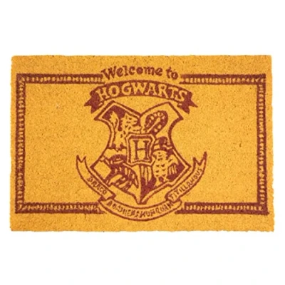 Imagen de SD TOYS Felpudo Entrada Harry Potter, de Fibra Coco y Vinilo Antideslizante, Amarillo, 60 x 40 cm