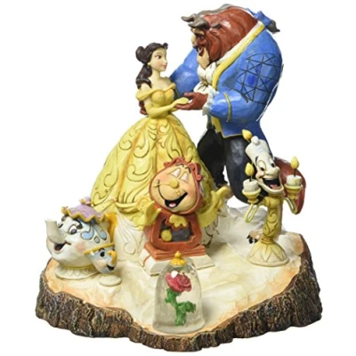 Imagen de Disney Traditions, Figura de &quot;La Bella y La Bestia&quot;, para colecionistas, Enesco