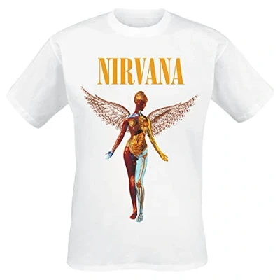 Imagen de Nirvana In Utero Hombre Camiseta Blanco XL 100% algodón Regular