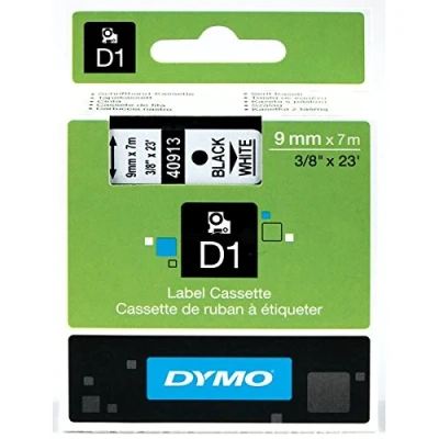 Imagen de DYMO Térmicas Marca Modelo Cinta TT D1 40913 Blanco Negro 9MMX7M POLIEST