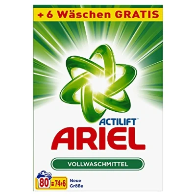 Imagen de Ariel Detergente en Polvo Regular, 5,2 kg (1 x 80 lavados)
