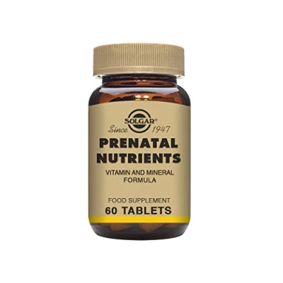 Imagen de Solgar Nutrientes Prenatales Para Embarazo Y Lactancia Comprimidos, Multicolor, 60 tabletas, Vanilla