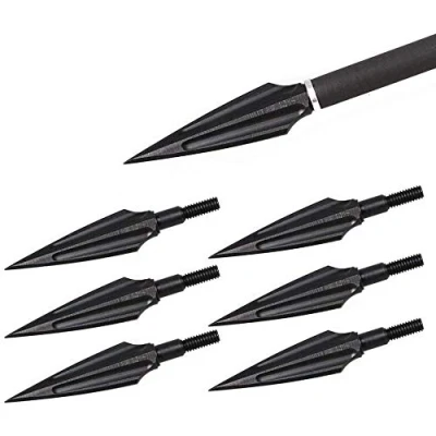Imagen de Namvo 6pcs Blut Trough Willow Pfeile Metall Bogenschie? En Broadheads 135Grain traditionelle Outdoor Jagd Kopf