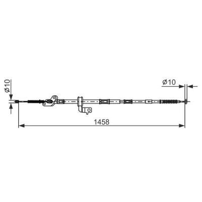 Imagen de BOSCH 1 987 482 904 Cable de Freno Mano 1458, 1176 TOYOTA: RAV4 II SUV