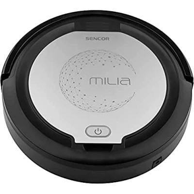 Imagen de Sencor Robot Aspirador y fregasuelos SRV 1000SL Limpieza de Alto Rendimiento Multi Superficie, Ultra Silencioso con Navegación Inteligente Función Mopa, Ideal para Pelos Mascotas