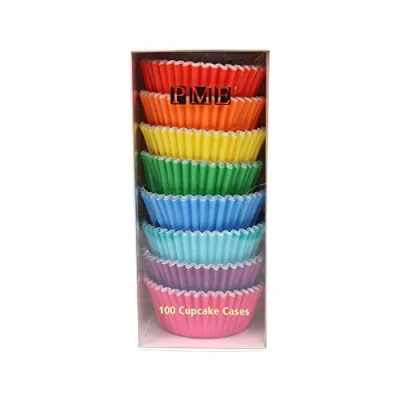 Imagen de PME Cápsulas Forradas de Aluminio Arco Iris, Pack 100