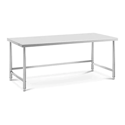 Imagen de Royal Catering RCAT 200/90 PS Mesa de acero inoxidable (200 x 90 cm, capacidad carga 100 kg, inoxidable)